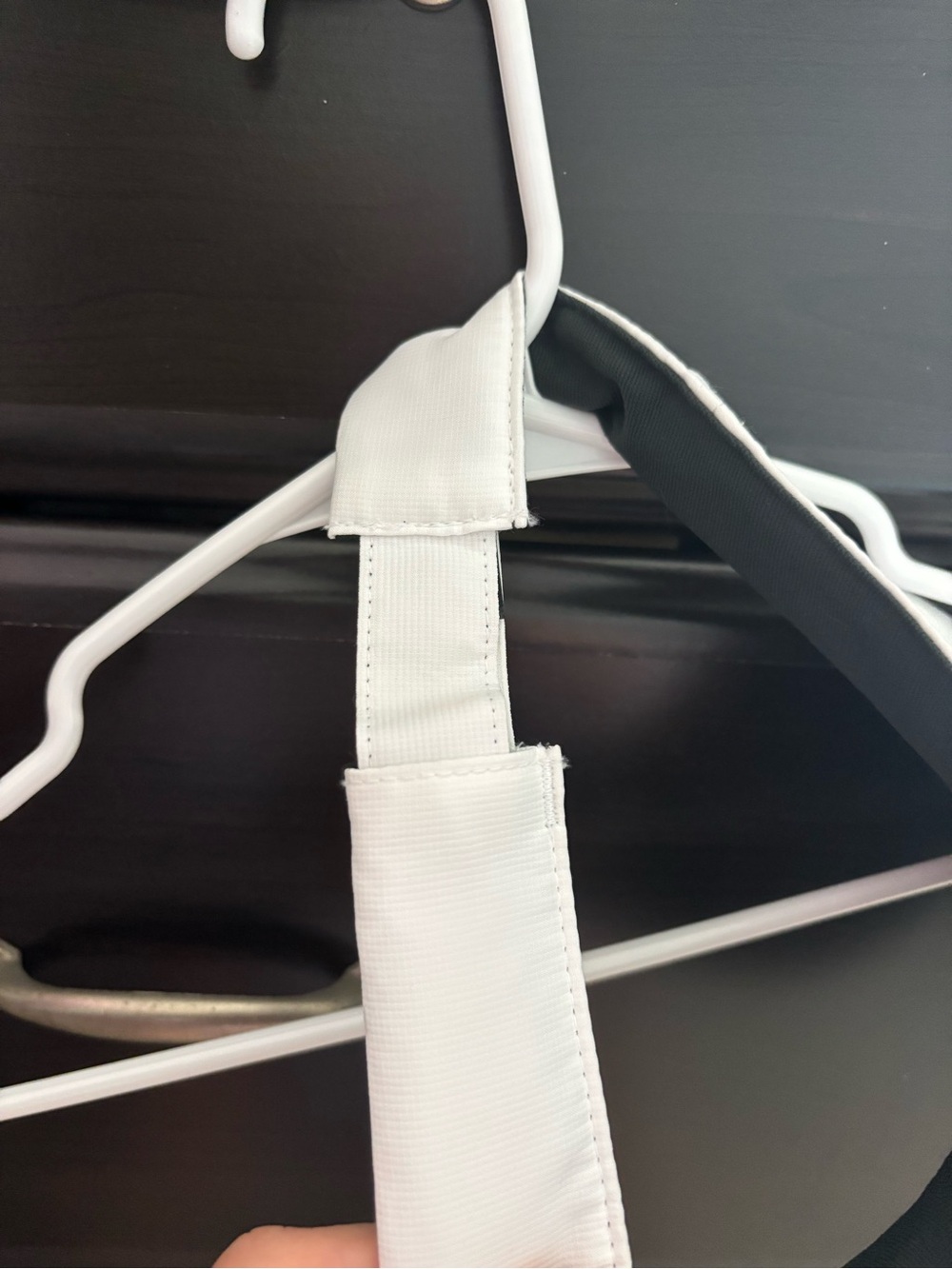 Nike White Visor with Black Swoosh - Picture 3 of 3